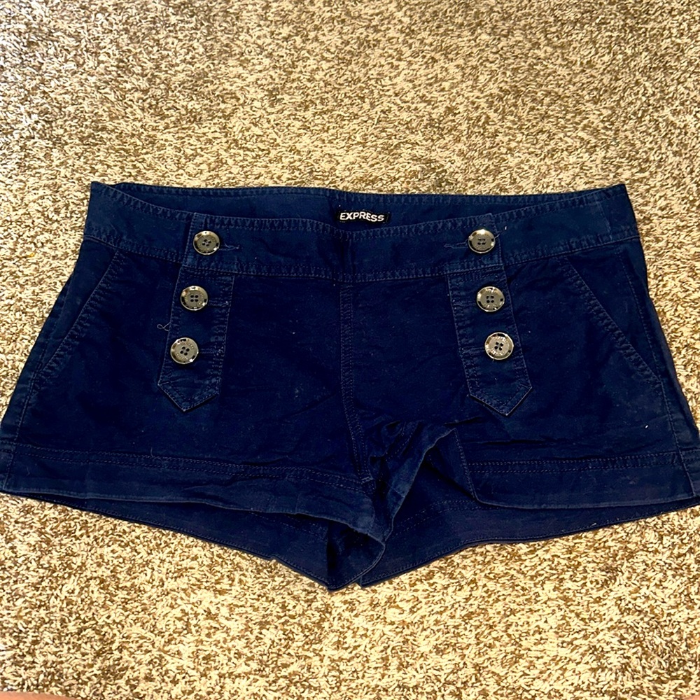 Express Size 12 Dark Blue 98%Cotton& 2%Spandex Shorts